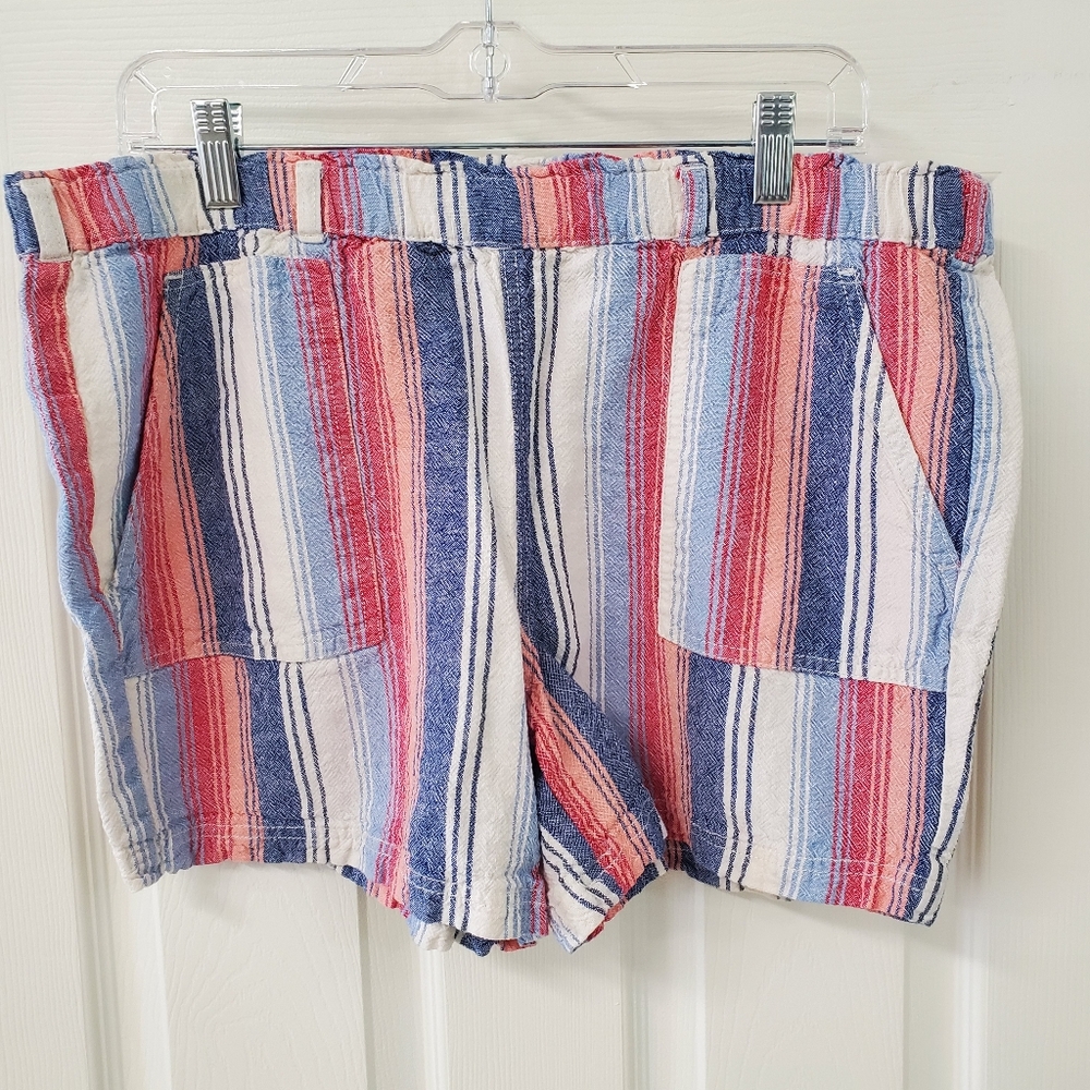 Linen Stripe Shorts